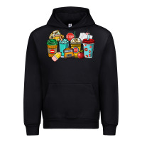 Black school bus driver coffee cups Urban Hoodie - NancyCooperArtShop