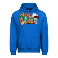 Cobalt school bus driver coffee cups Urban Hoodie - NancyCooperArtShop