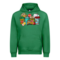 Emerald school bus driver coffee cups Urban Hoodie - NancyCooperArtShop