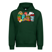 Foreset Green school bus driver coffee cups Urban Hoodie - NancyCooperArtShop