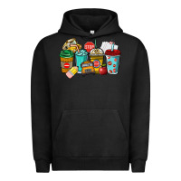 Pigment Black school bus driver coffee cups Urban Hoodie - NancyCooperArtShop