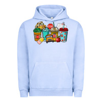Pigment Grape Ice school bus driver coffee cups Urban Hoodie - NancyCooperArtShop