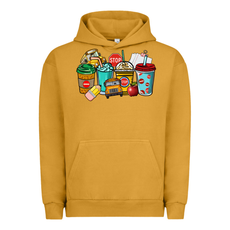 School Bus Driver Coffee Cups Urban Hoodie by NancyCooperArtShop | Teevron