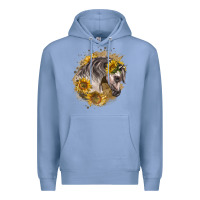 Arabian Horse With Sunflowers Premium Hoodie | Teevron