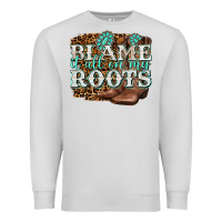 Dove Grey blame it all on my roots Premium Sweatshirt - NancyCooperArtShop