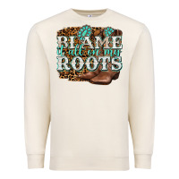 Sandshell blame it all on my roots Premium Sweatshirt - NancyCooperArtShop