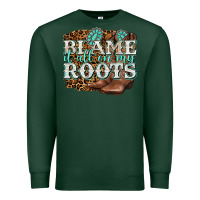 Sports Green blame it all on my roots Premium Sweatshirt - NancyCooperArtShop