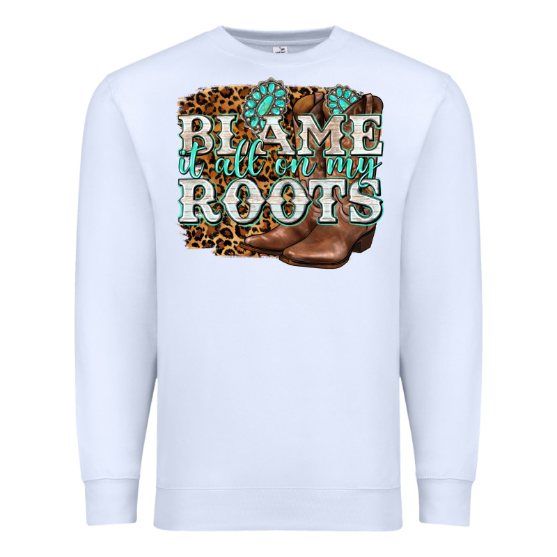 Blame It All On My Roots Premium Sweatshirt by NancyCooperArtShop | Teevron