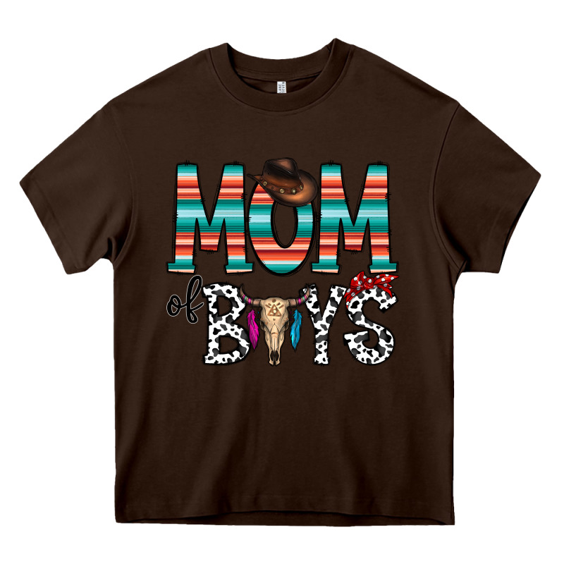 Mom Of Boys Heavy Core Tee by CowhideDigitalArt | Teevron