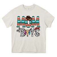 Cream mom of boys Heavy Core Tee - CowhideDigitalArt