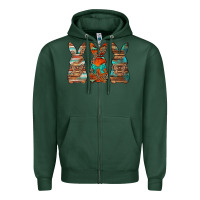 Sports Green western easter bunnies Zipper Hoodie - Jasminsmagicworld