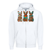 White western easter bunnies Zipper Hoodie - Jasminsmagicworld