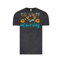 Vintage Black go away i am introvering Vintage Tee - HRA Design Shop