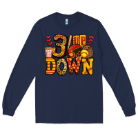 Navy three up three down softball Long Sleeve Tee - Jasminsmagicworld