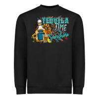 Black tequila time & sunshine Heavyweight Sweatshirt - SublimationCraftShop