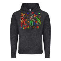 Vintage Black mexican skeletons Vintage Hoodie - Zillion Design Studio