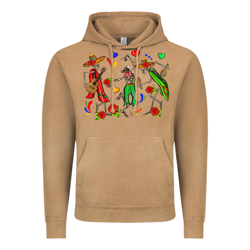 Mexican Skeletons Vintage Hoodie by Zillion Design Studio | Teevron