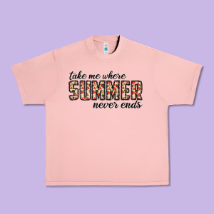 Take Me Where Summer Never Ends Urban Heavy Tee Designed By Cowhidedigitalart