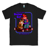 Black Caring For Your Demon Cat Tshirt Classic Tee - Bettercallsaul