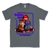 Charcoal Heather Caring For Your Demon Cat Tshirt Classic Tee - Bettercallsaul