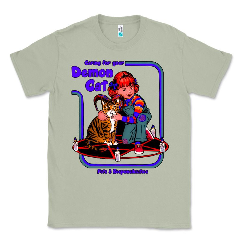 Caring For Your Demon Cat Tshirt Classic Tee by Bettercallsaul | Teevron