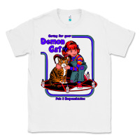White Caring For Your Demon Cat Tshirt Classic Tee - Bettercallsaul