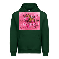 Forest Green hope cancer nails Urban Hoodie - NancyCooperArtShop