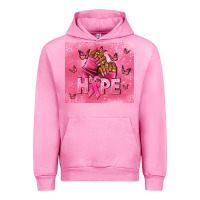 Fuchsia Pink hope cancer nails Urban Hoodie - NancyCooperArtShop