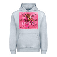 Heather Grey hope cancer nails Urban Hoodie - NancyCooperArtShop