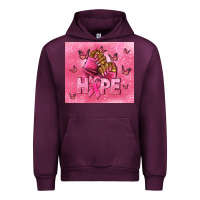 Mauve Wine hope cancer nails Urban Hoodie - NancyCooperArtShop