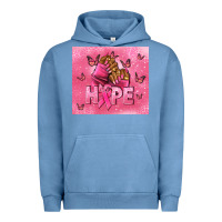 Pigment Pebble Blue hope cancer nails Urban Hoodie - NancyCooperArtShop