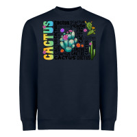 Navy cactus Heavyweight Sweatshirt - CowhideDigitalArt