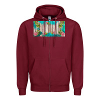 Burgundy western floral  license plate template Zipper Hoodie - BarkalooDesign