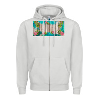 Dove Grey western floral  license plate template Zipper Hoodie - BarkalooDesign