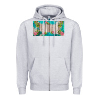 Heather Grey western floral  license plate template Zipper Hoodie - BarkalooDesign