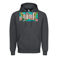 Smoke western floral  license plate template Zipper Hoodie - BarkalooDesign