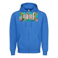 True Royal western floral  license plate template Zipper Hoodie - BarkalooDesign
