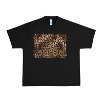 Black handdrawn leopard pattern brown Urban Heavy Tee - BarkalooDesign