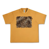 Peanut Butter handdrawn leopard pattern brown Urban Heavy Tee - BarkalooDesign