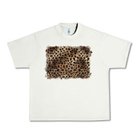 Pistachio handdrawn leopard pattern brown Urban Heavy Tee - BarkalooDesign