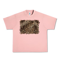 Salmon handdrawn leopard pattern brown Urban Heavy Tee - BarkalooDesign