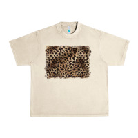 Sandshell handdrawn leopard pattern brown Urban Heavy Tee - BarkalooDesign