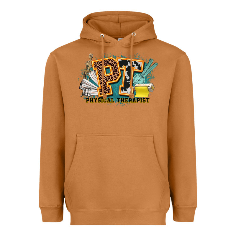 Pt Physical Therapist Western Heavyweight Hoodie by NancyCooperArtShop | Teevron