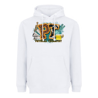 White pt physical therapist western Heavyweight Hoodie - NancyCooperArtShop