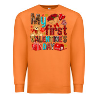 Carrot my first valentines day Premium Sweatshirt - NancyCooperArtShop