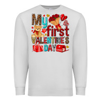 Dove Grey my first valentines day Premium Sweatshirt - NancyCooperArtShop