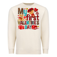 Sandshell my first valentines day Premium Sweatshirt - NancyCooperArtShop