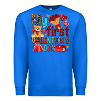 True Royal my first valentines day Premium Sweatshirt - NancyCooperArtShop