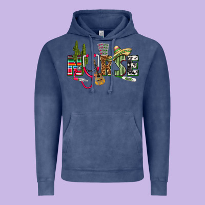 Mexican Nurse Vintage Hoodie Designed By Texasbilliewilder