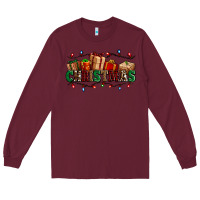 Burgundy western christmas gifts Long Sleeve Tee - AdoDesignShop